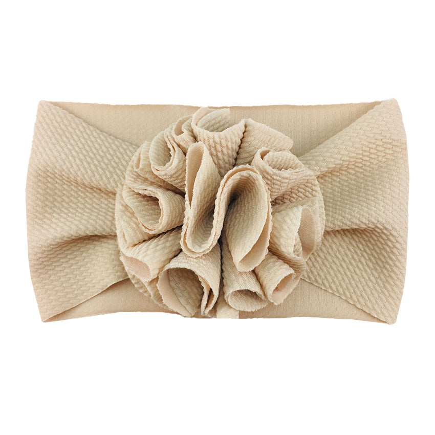 Twill bubble flower headband