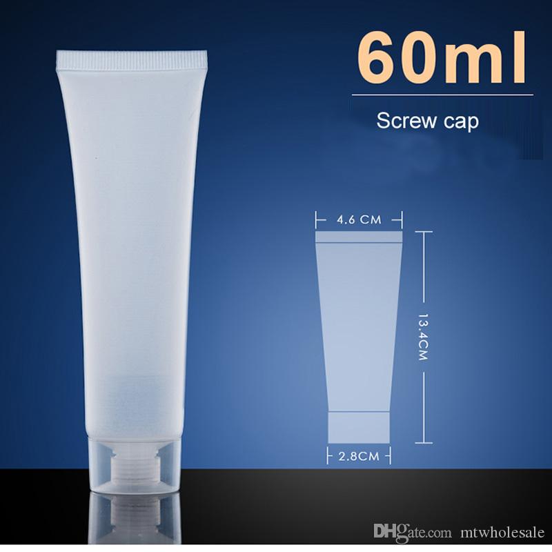 60ml cosmetic plastic bottle hand cream tube
