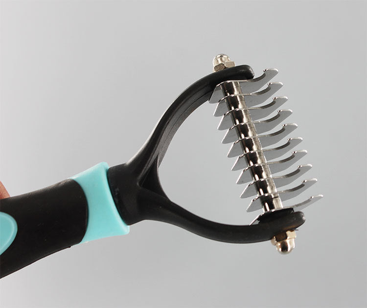 Stainless steel single knife head pet comb