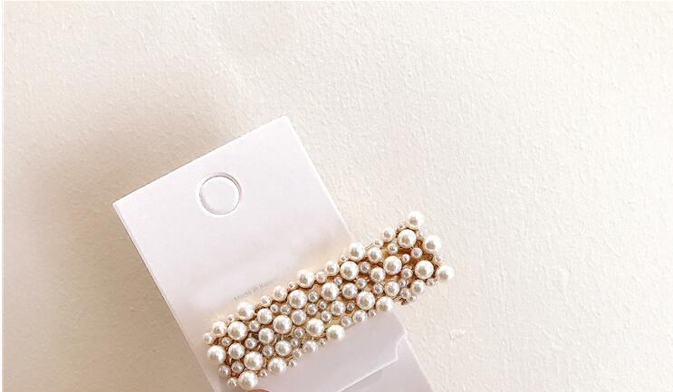 02.21 South Korea East Gate Delivery of the same Pearl Star Hair Clip Set NYU Geometric Pearl Edge Clip