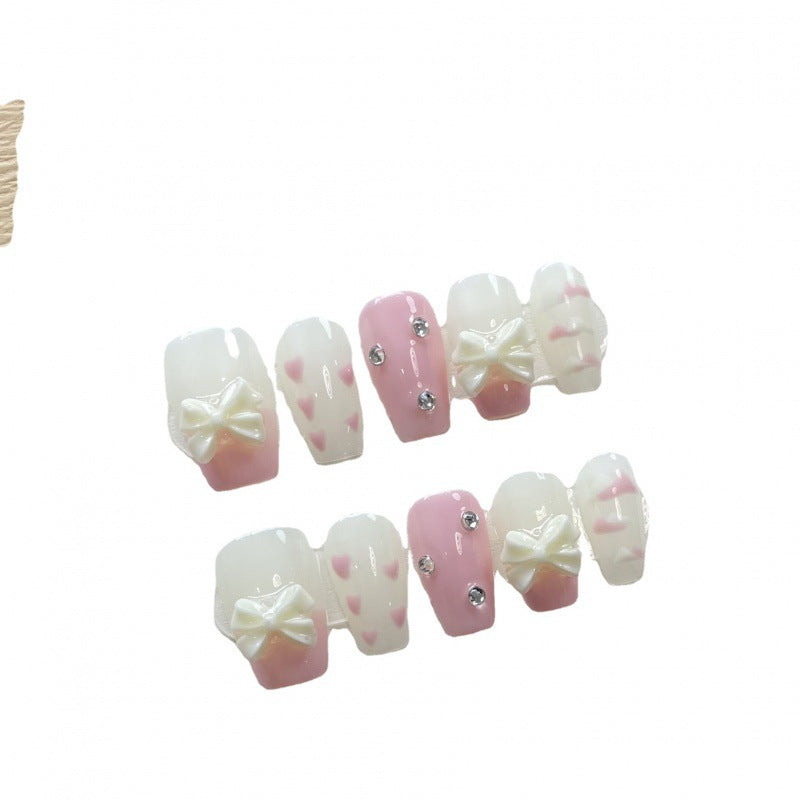 Handmade Real Shot Nail Stickers Fake Removable Finished UV Patch