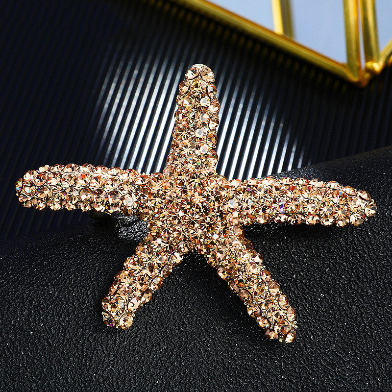 Starfish diamond hairpin