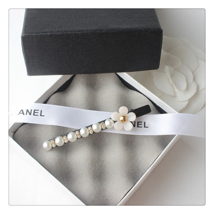 Fashionable Simple Acrylic Pearl Flower Hairpin