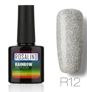Rosalind Nail free, long-lasting, non-toxic, nail polish, ROSALIND phototherapy glue, star studded rainbow system.