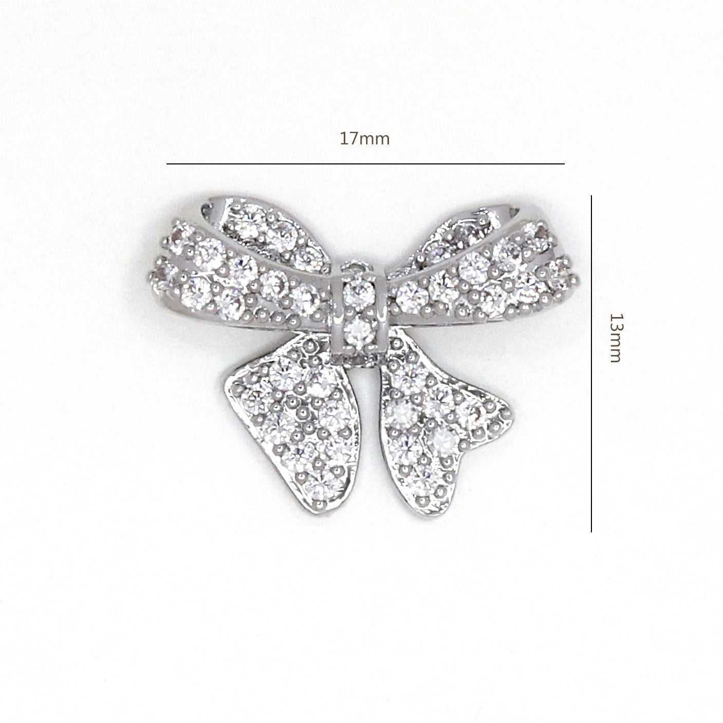 Climate Flowers Bow Zircon Nail Ornament Zircon