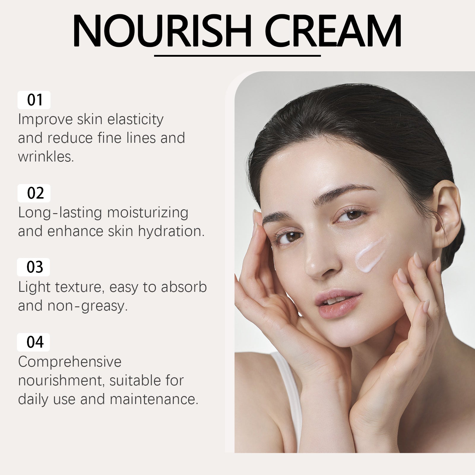 Facial Nourishing Cream Long-lasting Moisturizing