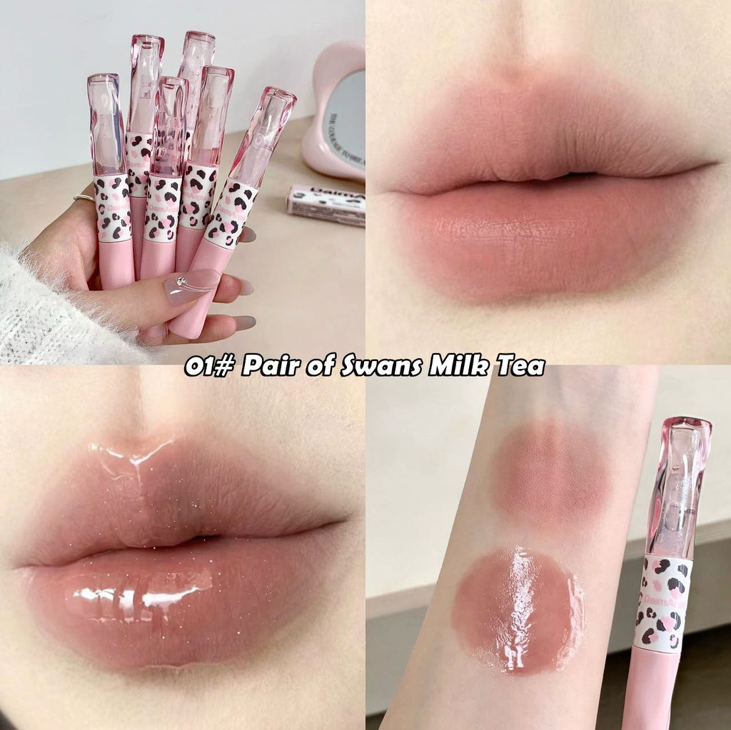 Leopard Print Double Ended Lip Glaze Matte Lipstick