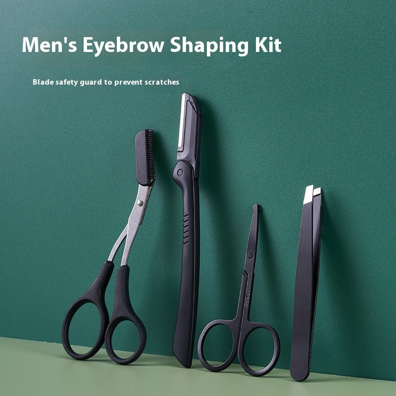 Eye-brow Knife Men's Scratch-resistant Suit With Comb
