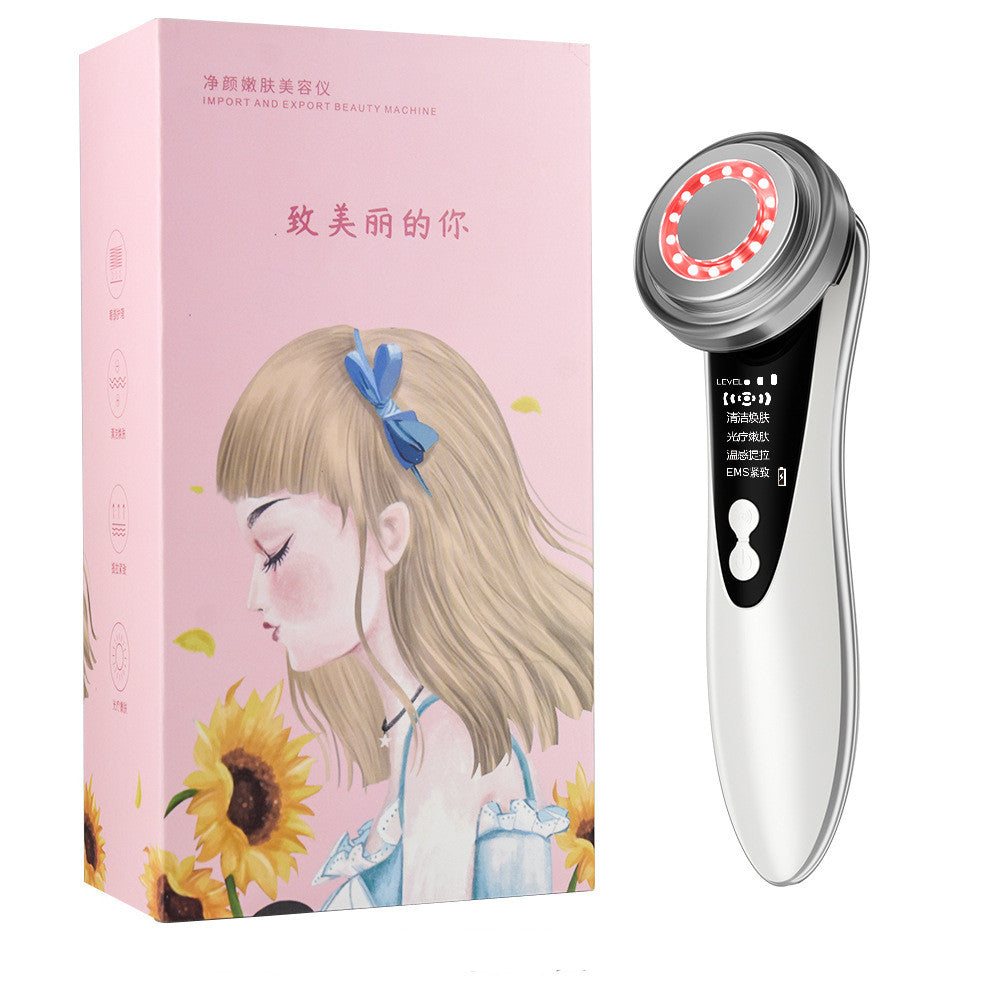 Warm facial massage cleansing beauty instrument