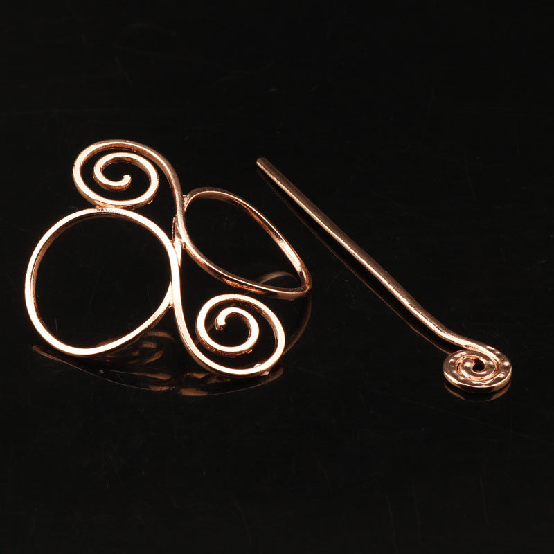 European and American simple metal hairpin