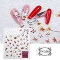 Christmas Manicure Snowman Christmas Tree Nail Sticker