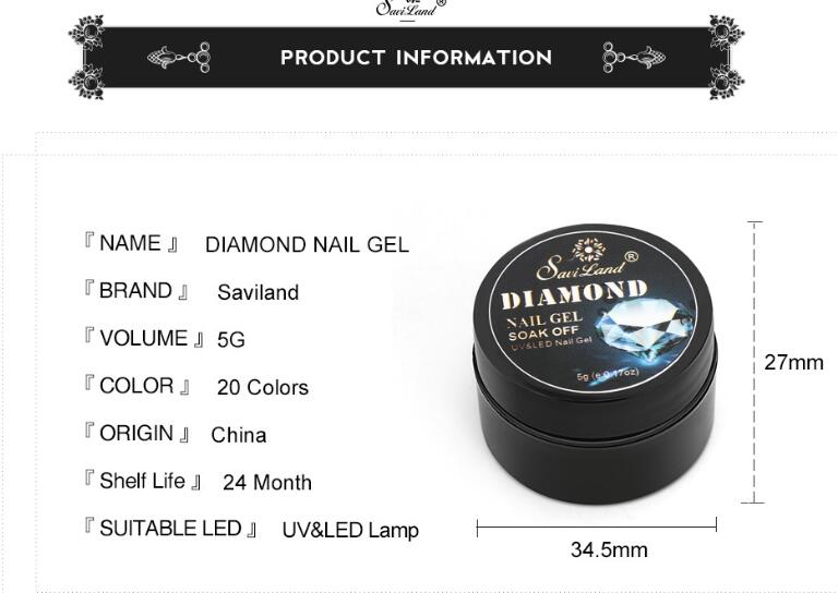 Saviland Diamond Nail Gel