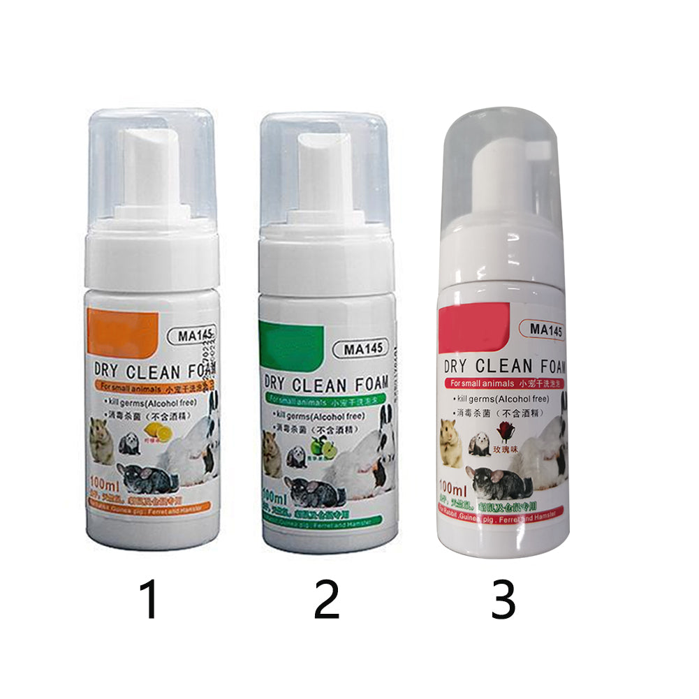 Shower Gel Deodorant Hamster Dry Clean Foam Guinea Pig Chinchilla Rabbit Bathing Shampoo