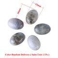 Gemstone Labradorite cabochon flat bottom ring face