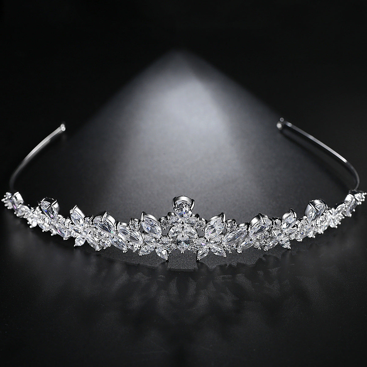 Copper Inlaid Zircon Fashion Temperament Bride Simple Hairband