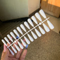 24pcs Mix Colors Matte Super Ong Coffin False Nail Ballet