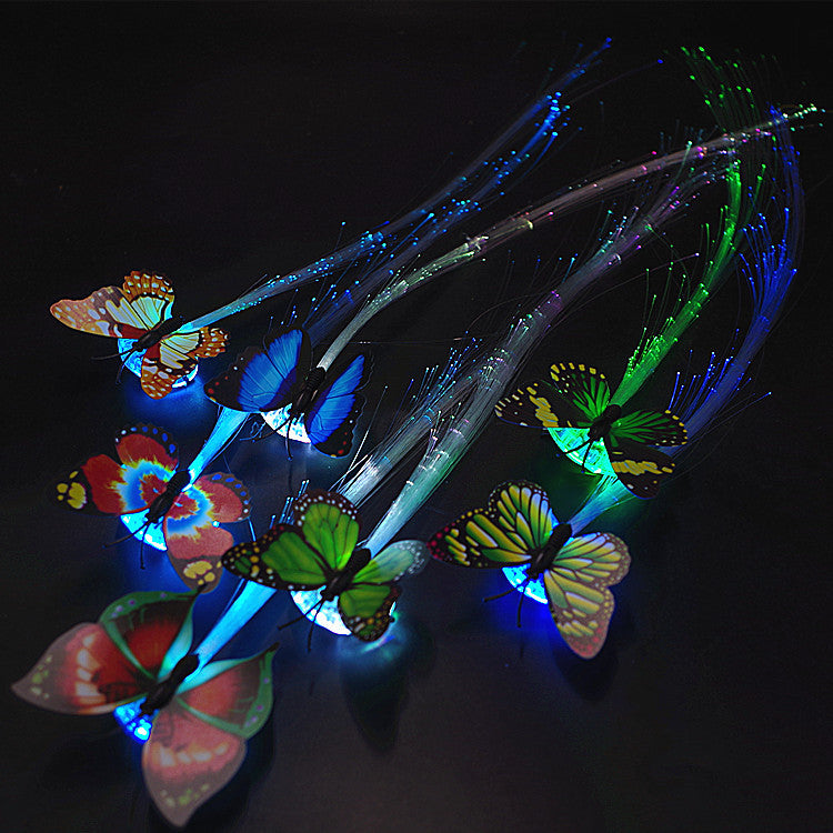LED Flashing Hair Braid Glowing Luminescent Hairpin Hair Ornament Girls LED Novetly Toys New Year Party Christmas