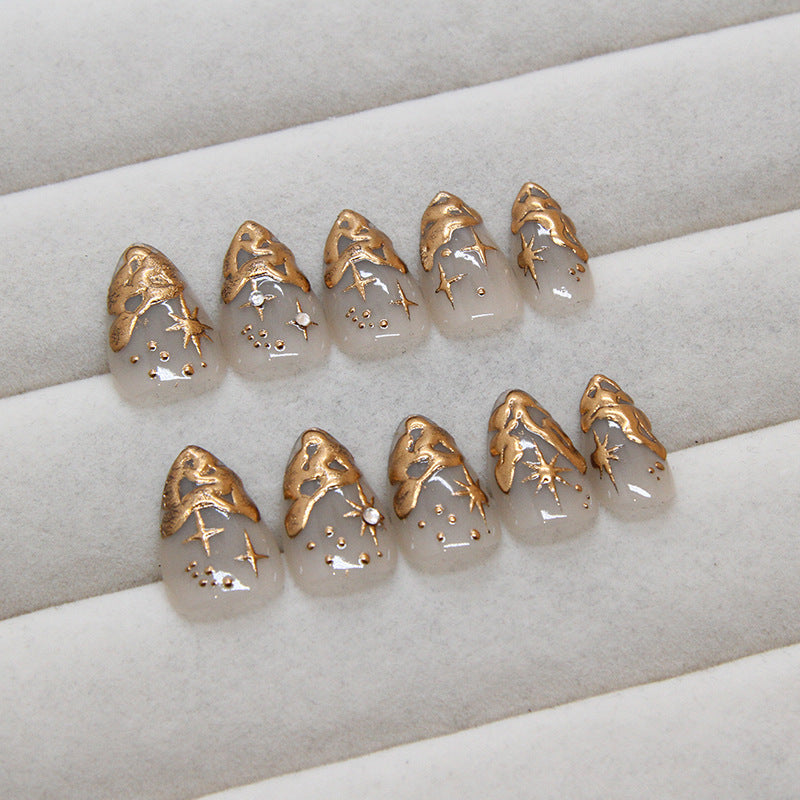 High-grade Simple Nail Stickers Three-dimensional Wear Armor