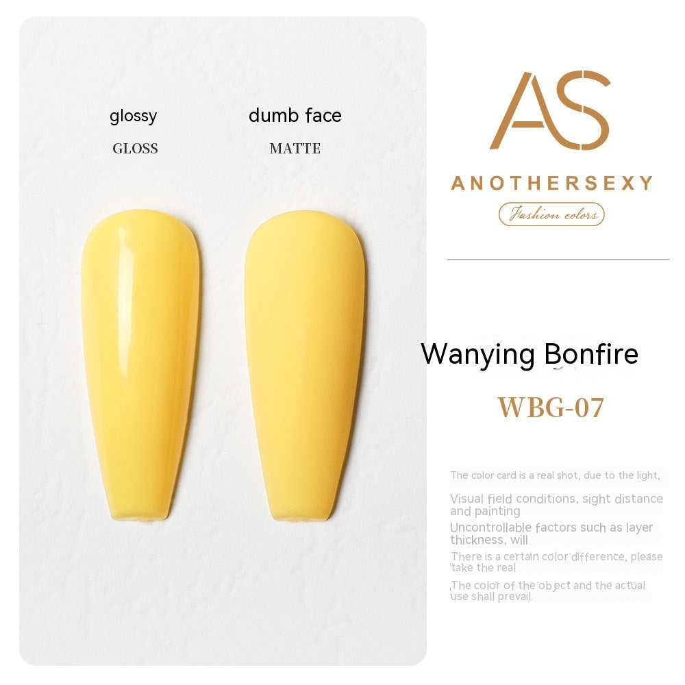 AS Yellow Nail Oil Gel New Whitening Nail Shop Special Set