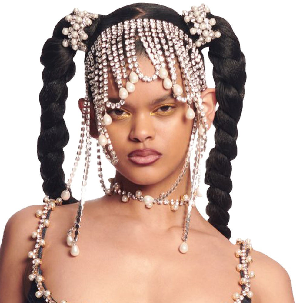 Full Bore Exaggerated Long Tassel Hair Chain