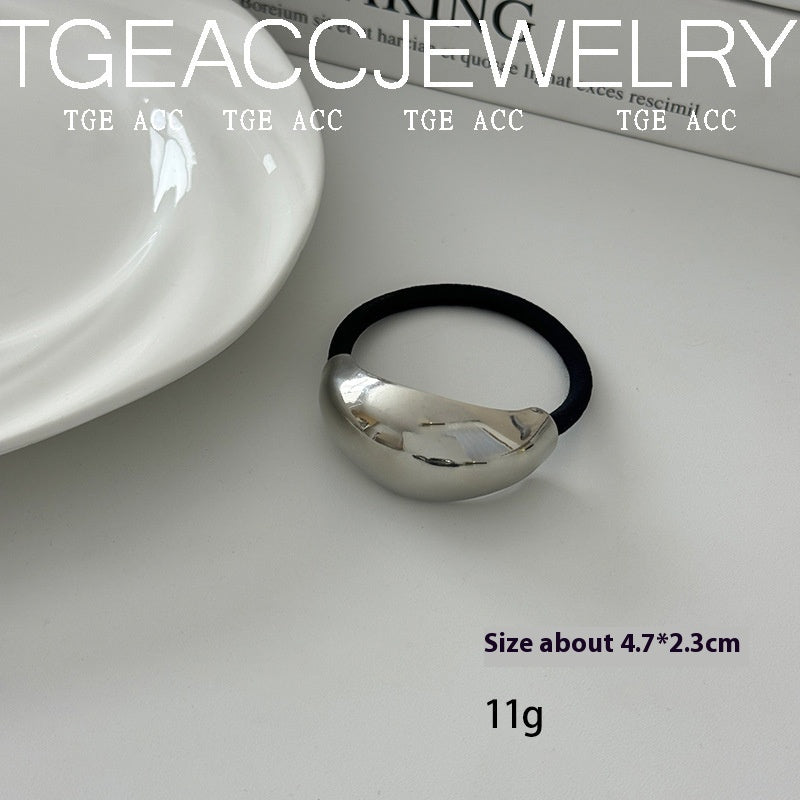 European And American Cold Style Geometric Metal Concave-convex Stretch Retro Head Rope