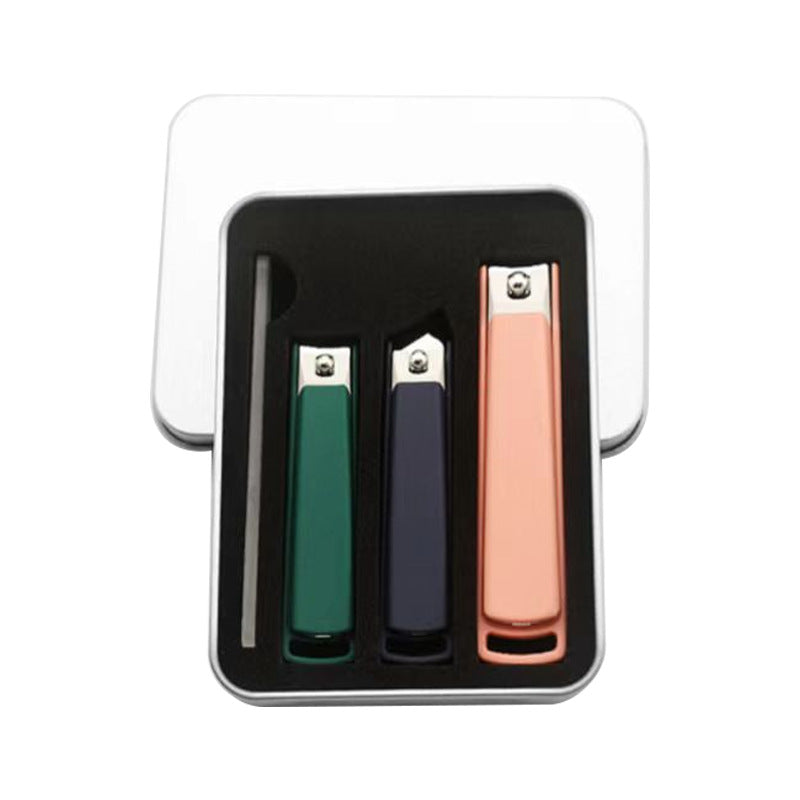 ZHLIOXIFING Nail Clipper Iron Box Rectangular Tinplate
