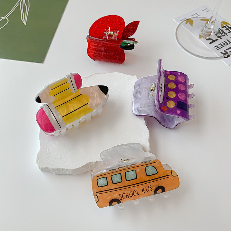 Cute Cartoon Car Style Grip Hairware Women's