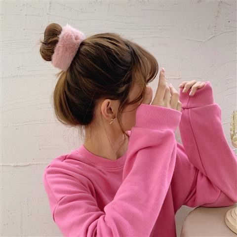 Cute Plush Pops Hair Ring Bracelet