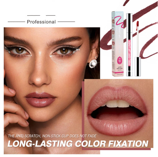 Tear-off Lip Liner Dye-and-peel Formula That Stays Put Without Fading Or Smudginglip Pencil Lipstick