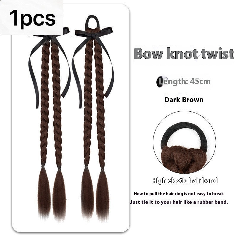 Kick Shuttlecock Fountain High Ponytail Grip Female Hair Volume
