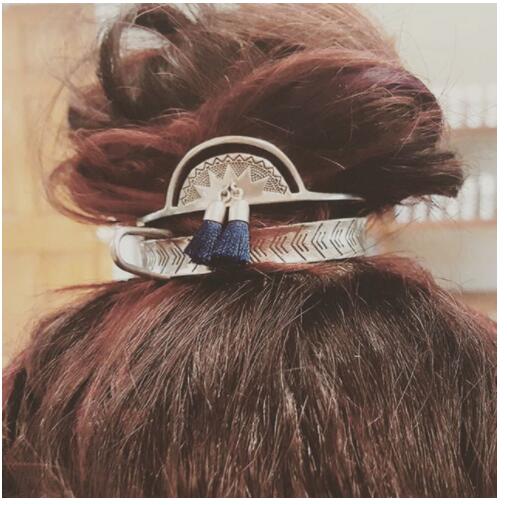Wooden hairpin ball head fashion hairband