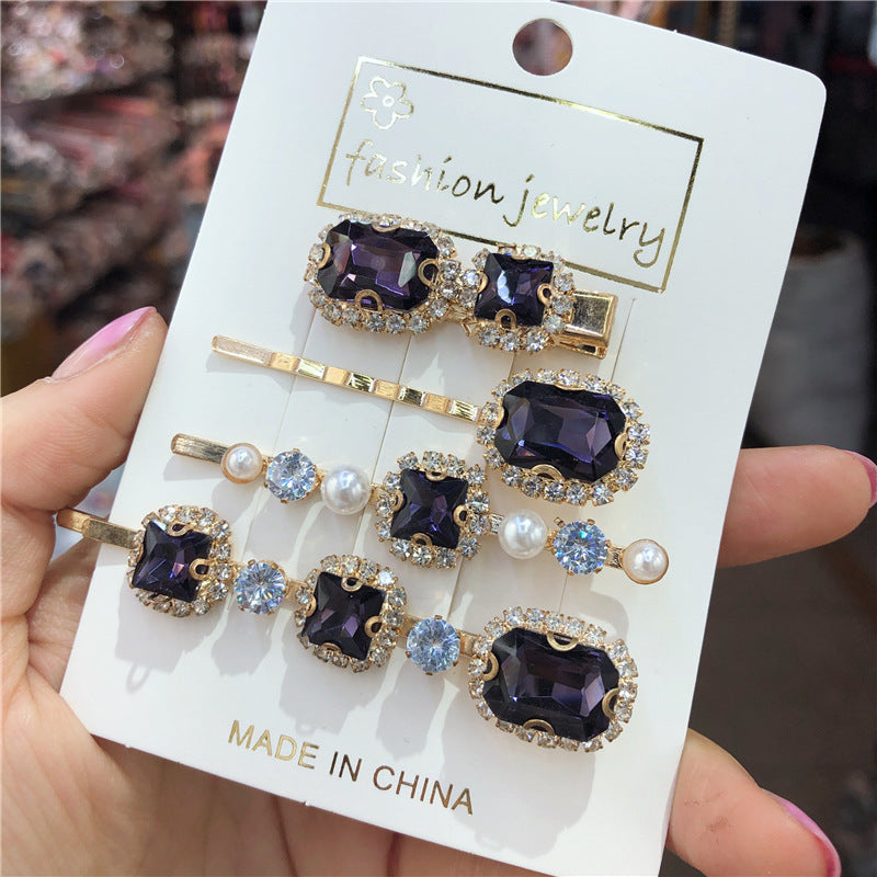 Korean retro green hairpin