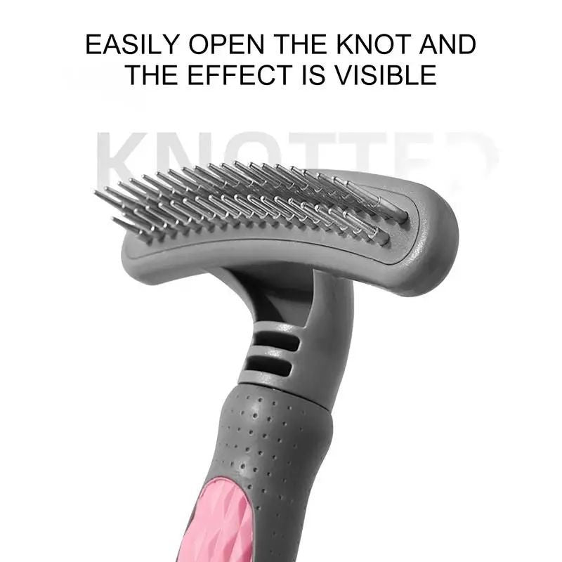 Pet Grooming Comb Cute Pet Grooming Comb Hair Removal Combs Effective Rustproof Shedding Brush For Puppies Pets Acceessories