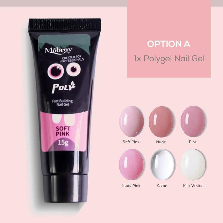 Mobray Nail extension glue 15ml non-paper support crystal fast nail extension gel UV phototherapy glue