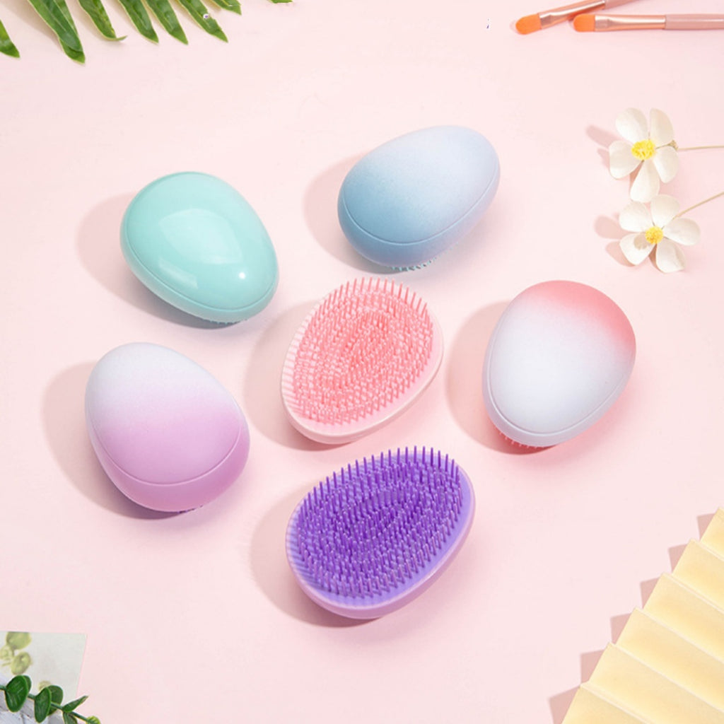 Portable Shun Massage Small Solid Color Cute Hairdressing Comb
