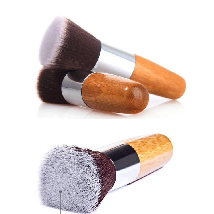 Single Blush Nylon Hair Beauty Tool Bamboo Makeup Brush