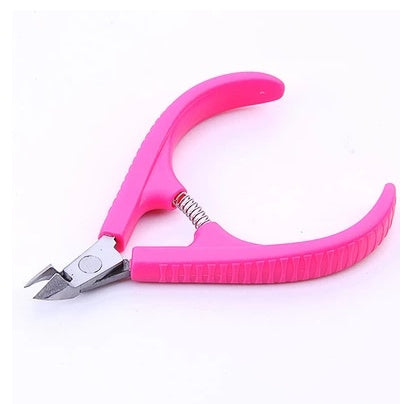 Cuticle Nippers Manicure tool plastic handle dead skin scissors, nail art dead skin pliers trimmed dead skin knife