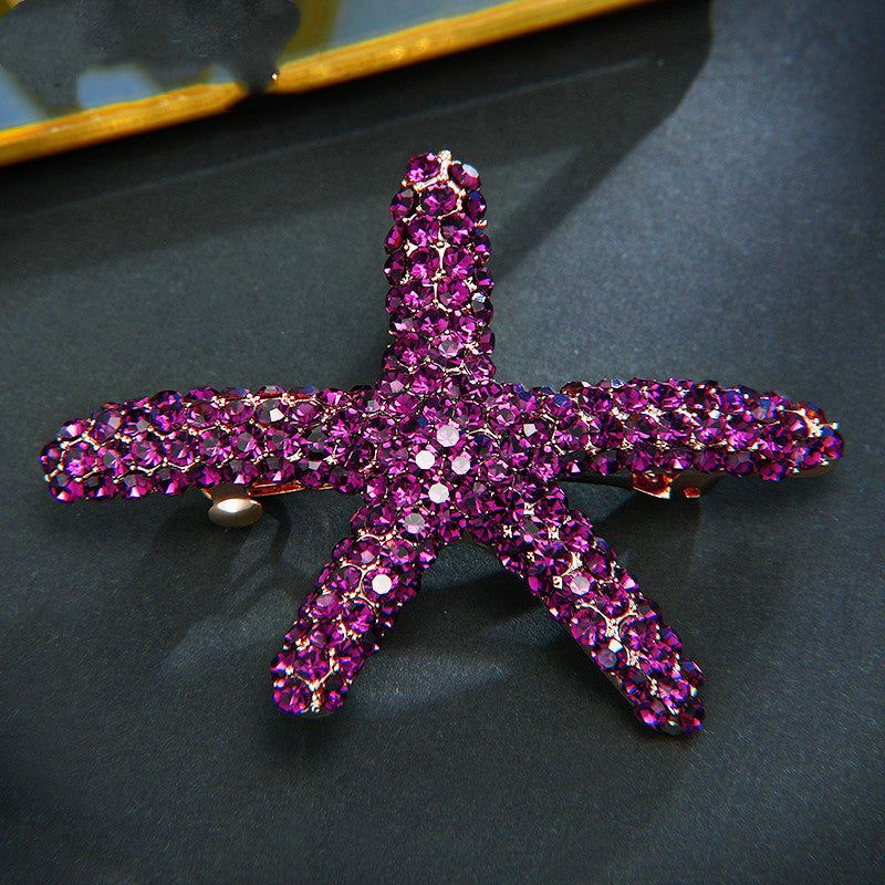 Starfish diamond hairpin