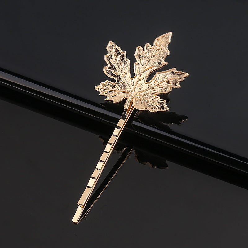 Fashionable simple olive branch leaves hairpin