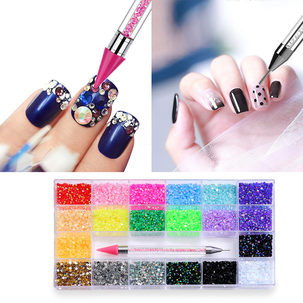 Nail Ornament 3 Mm20 Grid Boxed Jewelry Accessories