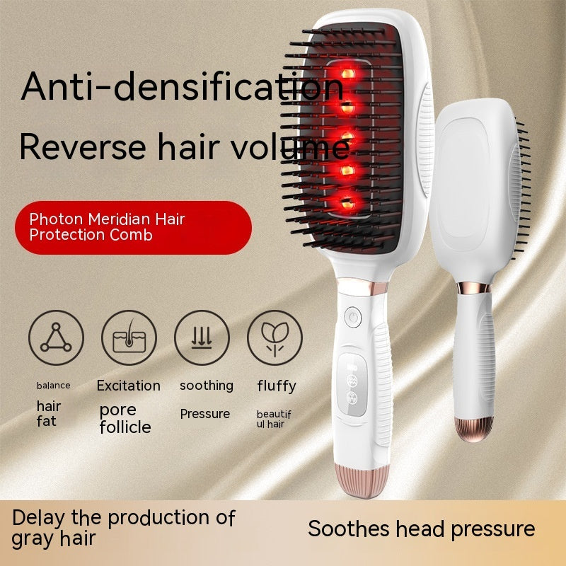 Phototherapy Hairdressing Massage Comb With EMS Micro Current