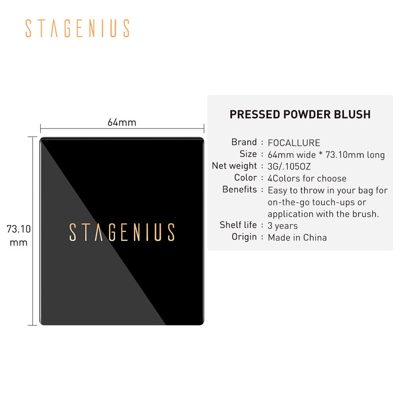 STAGENIUS Two-color blush matte finish