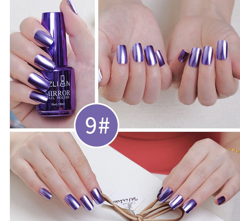 SZLIAN Mirror Silver Nail Polish