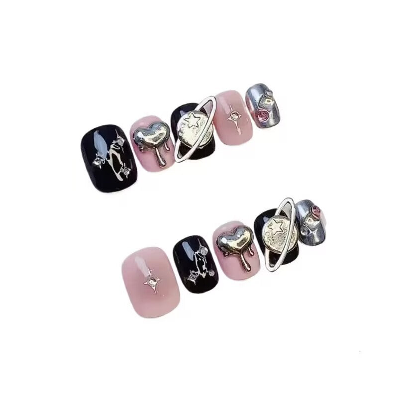 Handmade AutumnWinter Nail Caps Sweet Cool And Adorably Cosmic