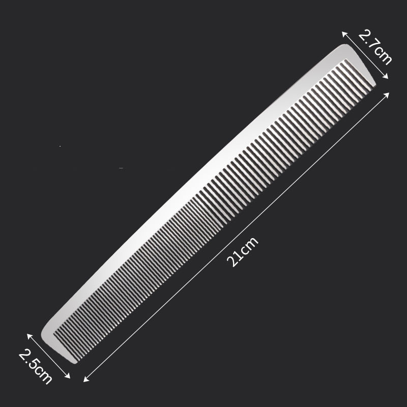 Fine-toothed ultra-thin steel comb for barber shop