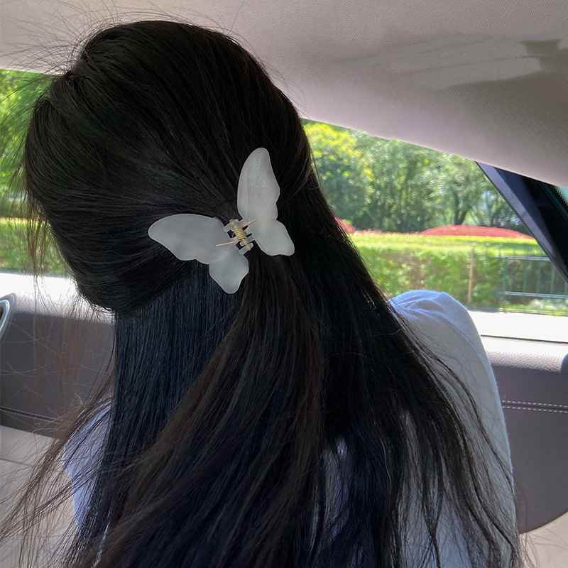 Jelly-colored Elegant Hairpins On The Back Of The Head In Cross Section