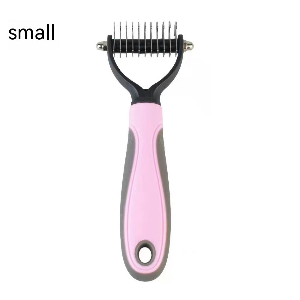 Dogs And Cats Stainless Steel Knife Pet Hair Unknotting Comb