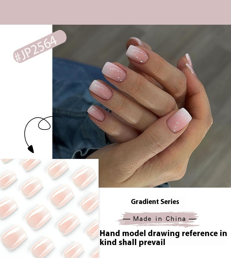 Lefan Manicure Wear Nail Short Patch Finished Product