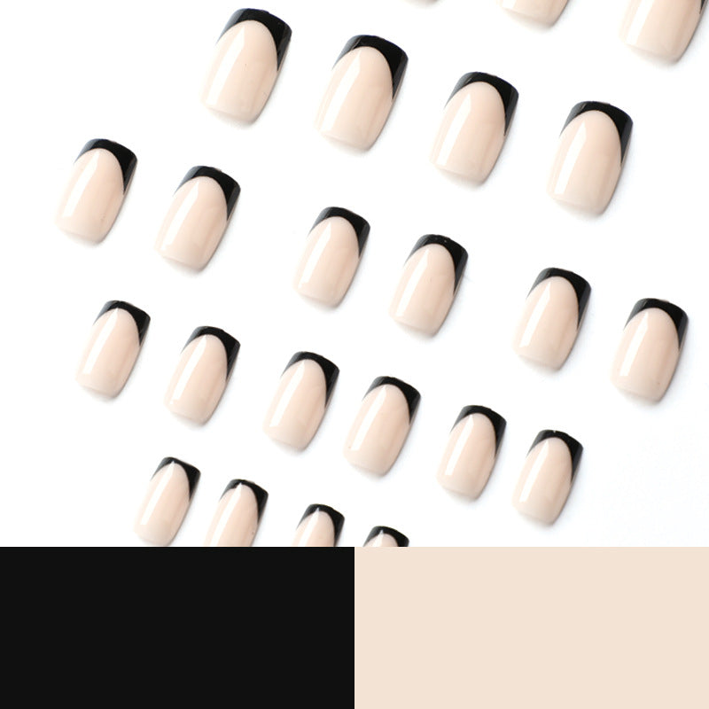 Wear Armor Black Edge French Nail Tip