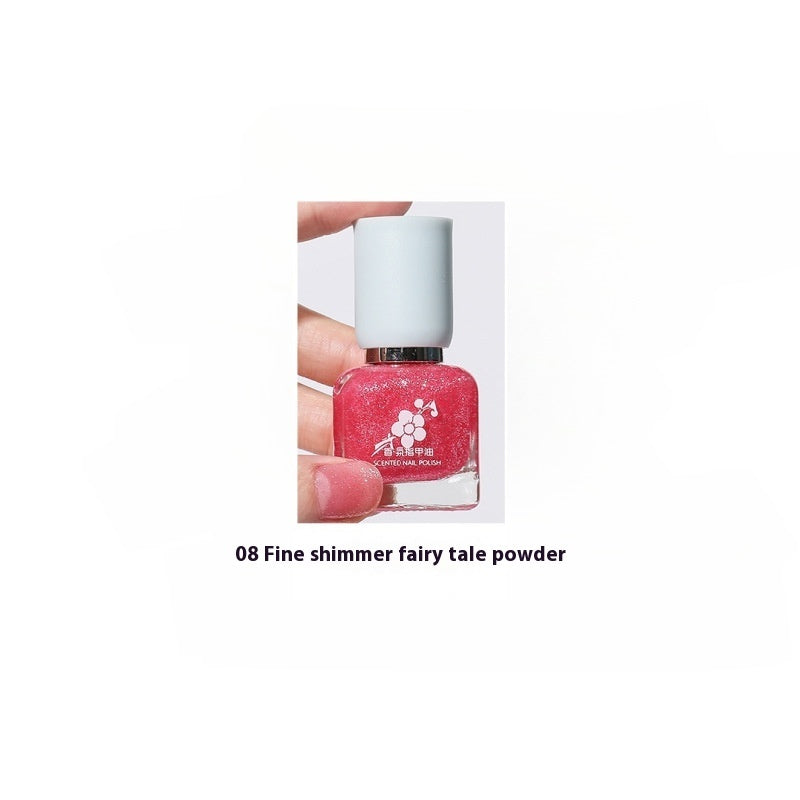 Wutering Water-based Quick-drying Baking-free Long-lasting Tearable Popular Color White Fragrance-retaining Nail Polish
